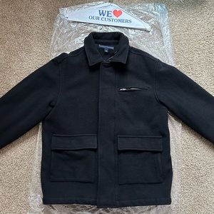 Black Tommy Hilfiger vintage coat